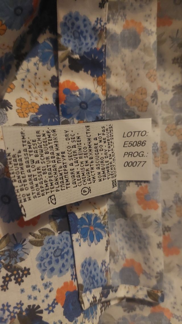 Camicia uomo fantasia floreale