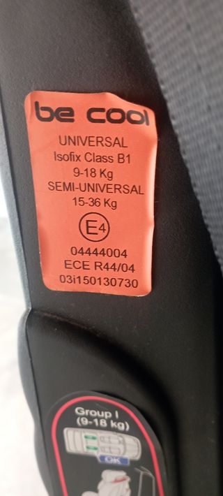 Silla coche niño Grupo 1/2/3 Isofix