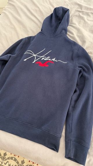 Sudadera Hollister Azul con Logo