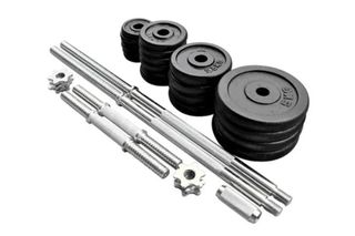 Pack Musculación Barra y Mancuernas 50KG