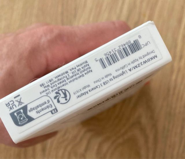 Adaptador Cámara Lightning a USB 3 Apple