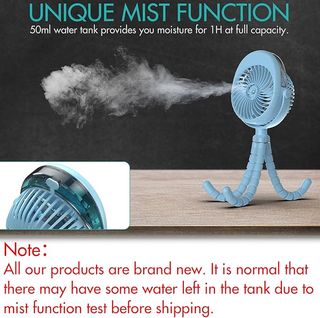 Ventilador Pulpo Batería Azul