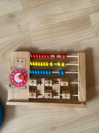 Lote 3 Juguetes Infantiles: Pizarra, Ábaco y Puzzl