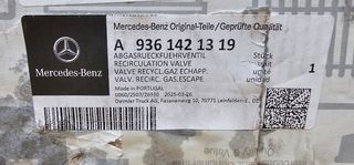 Válvula EGR Mercedes Benz A 936 142 13 19
