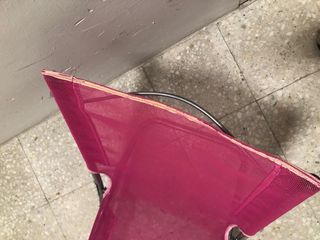 Silla de Playa Plegable Rosa