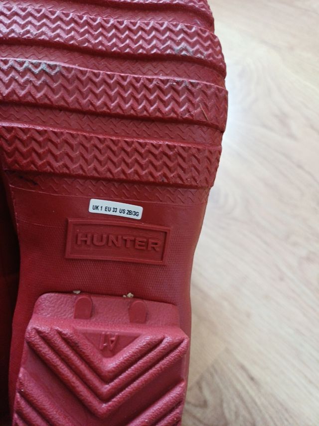 Botas Hunter Rojas Niñ@
