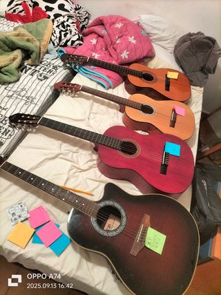 Set di 4 chitarre acustiche XP Valenciana