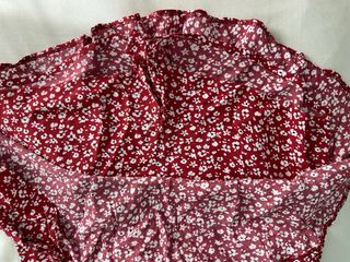 Falda pantalón Zara roja floral