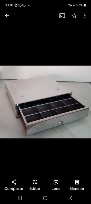 Cajón de acero para caja registradora con cerradur