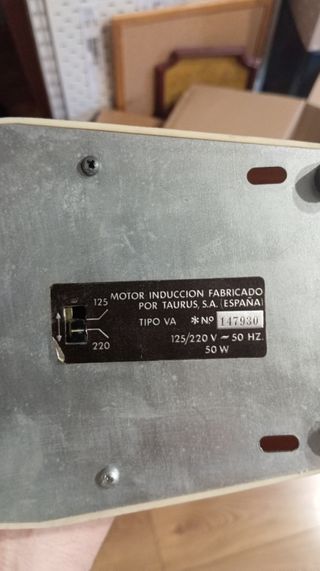 Ventilador Taurus Años 60/70