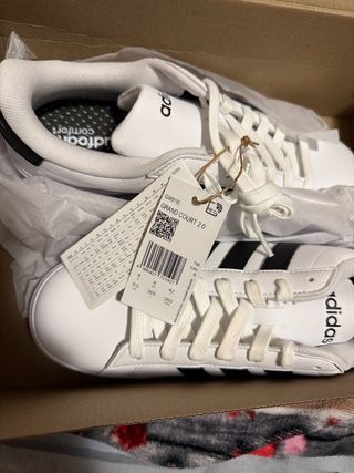 Adidas Uomo Grand Court 2.0 Scarpe 42 Nero Bianco
