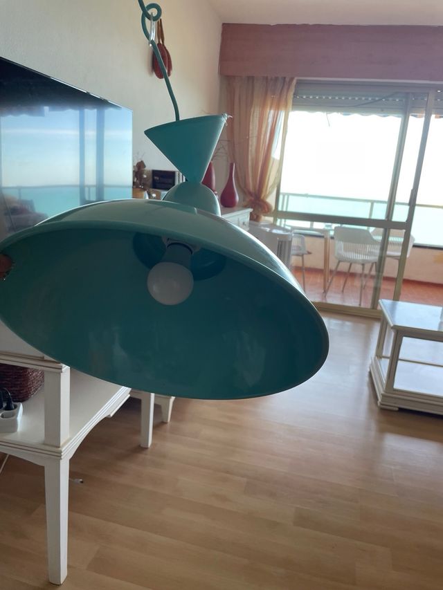 Lámpara colgante vintage de metal lacado