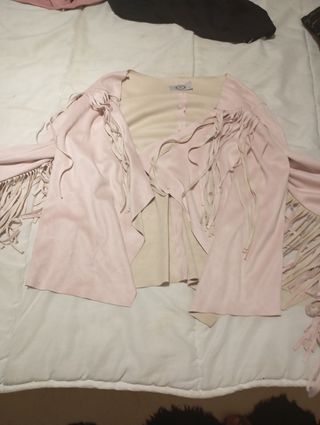 Chaqueta de mujer con flecos