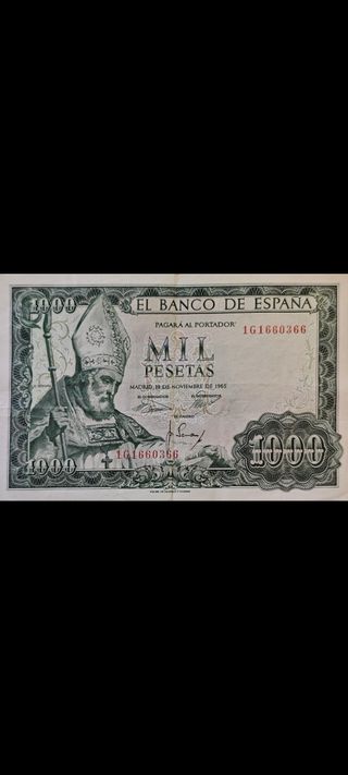 Billete 1000 Pesetas 1965