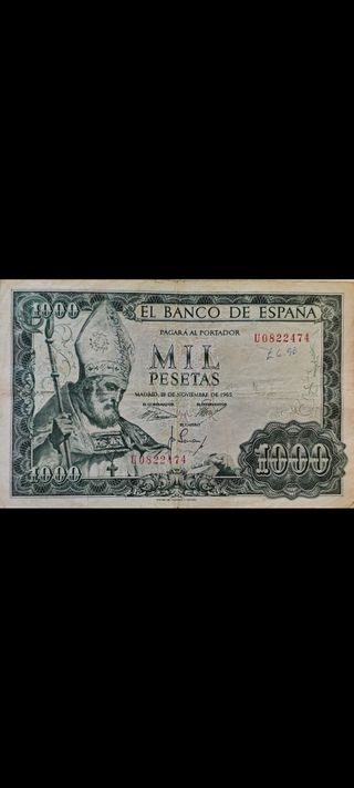 Billete 1000 Pesetas 1965