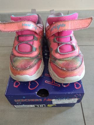Scarpe Skechers bambina rosa con luci