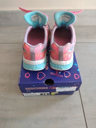 Scarpe Skechers bambina rosa con luci