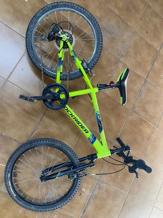Bicicleta infantil Rockrider verde