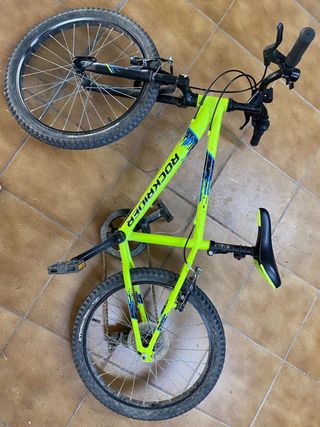 Bicicleta infantil Rockrider verde