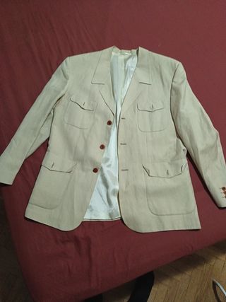 Americana hombre beige