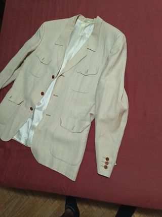Americana hombre beige