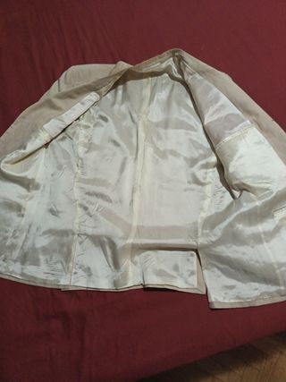 Americana hombre beige