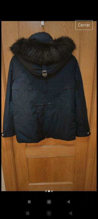 Cazadora Zara Azul marino con Capucha