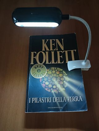 Lampada da lettura portatile con clip