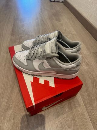 Nike Dunk Cinza e Branco Original