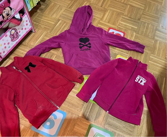 Lote 3 sudaderas niña 4-5 años