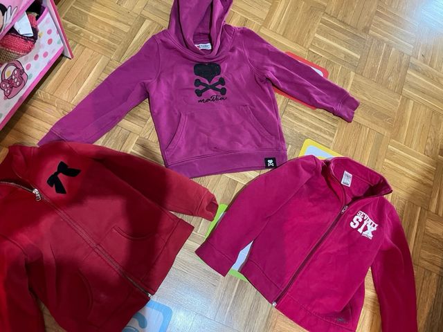 Lote 3 sudaderas niña 4-5 años