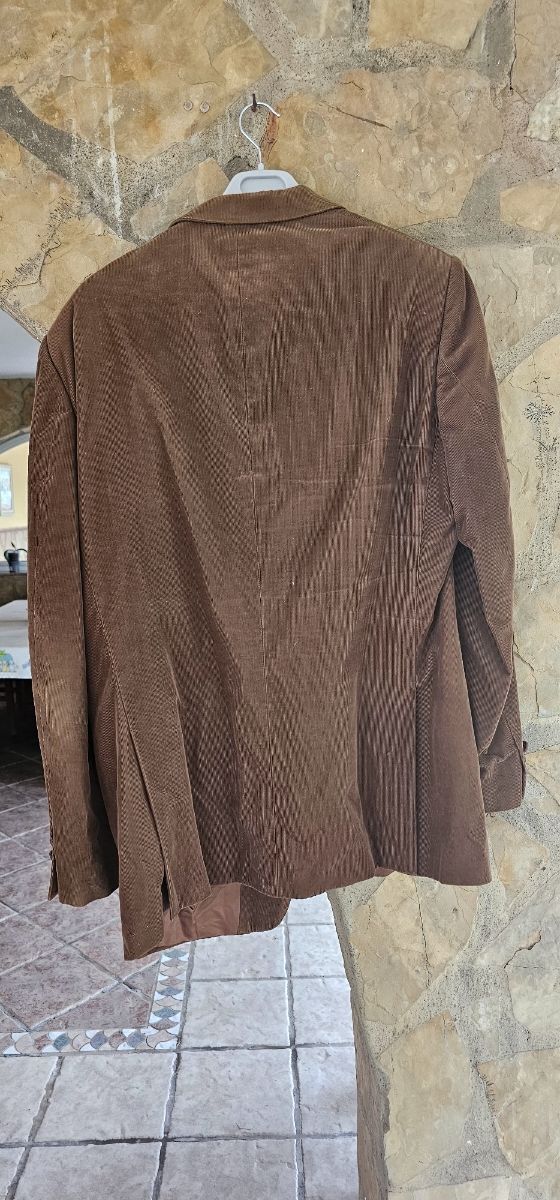 Americana de pana marrón