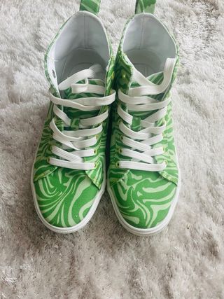 Botines en tonos verdes