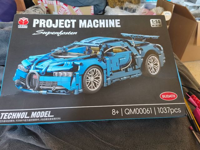 Kit Bloques Construcción Coche Deportivo Azul 1037