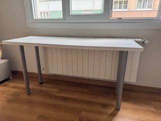 Escritorio Blanco Patas Metálicas Ikea