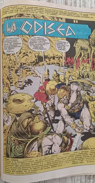 4 Cómics años 80: MYTEX, LA ODISEA, J.DREDD, CONAN