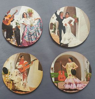 4 Posavasos Flamenco Español