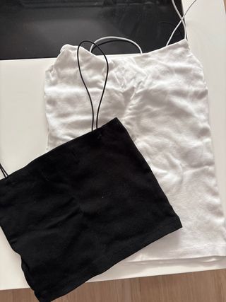 Conjunto de Tops Negro y Blanco