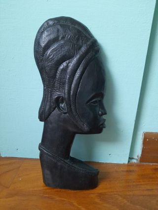 Coppia maschere etniche ebano