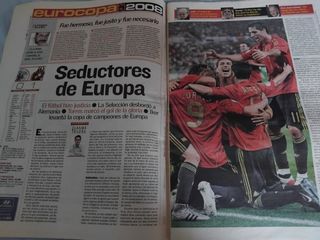 Periodico de España campeón de eurocopa 2008