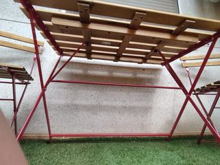 Conjunto Mesa y Sillas Balcón Madera