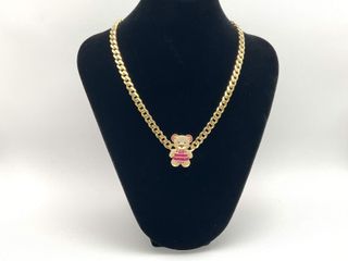 cadena oro 18k con circonita 23cm