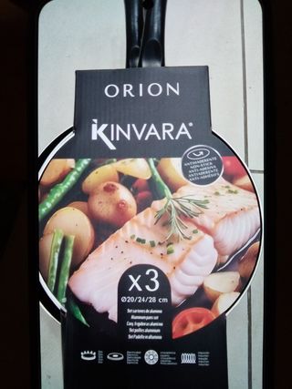 Set 3 Sartenes Orion Kinvara Aluminio
