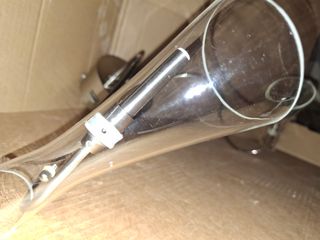 Applique cromata con paralumi