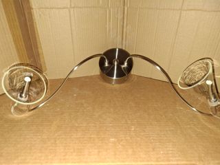 Applique cromata con paralumi