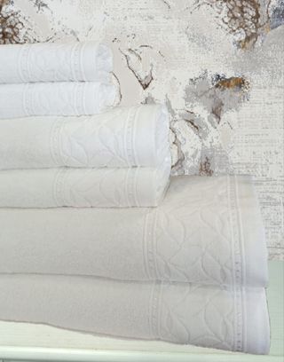 Jogo de Toalhas de Banho 6 Peças 550gr/m2, branco