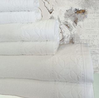 Jogo de Toalhas de Banho 6 Peças 550gr/m2, branco