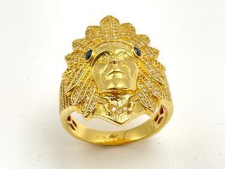 sello oro 18k con circonita t. 26 (21,01 mm)