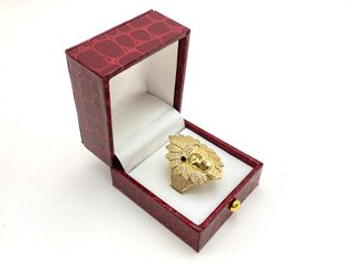 sello oro 18k con circonita t. 26 (21,01 mm)