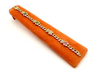 pulsera oro 18k con circonita